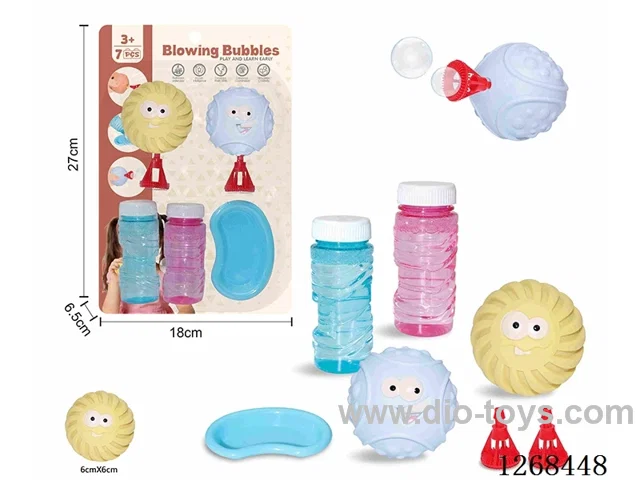 Soft Rubber Sensory Ball Bubble Blower 7PCS