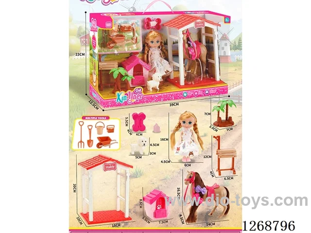Barbie Farm Horse Stable Set