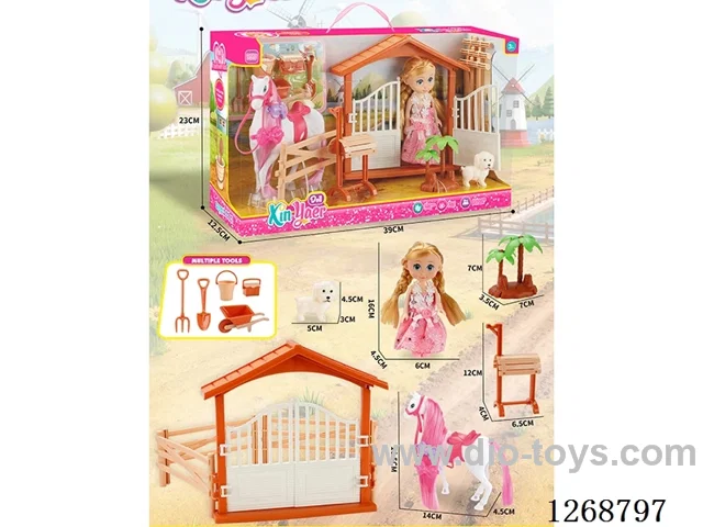 Barbie Farm Horse Outdoor Fence Set