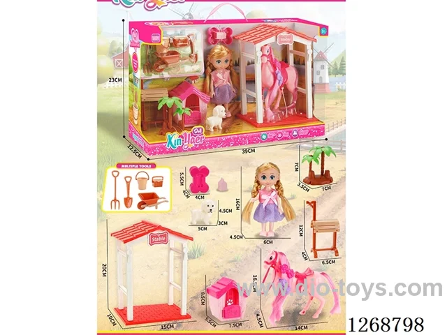 Barbie Farm Horse Stable Set