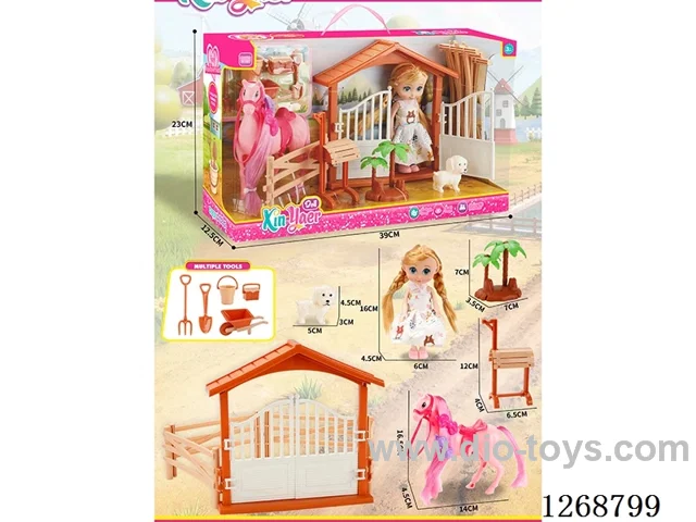 Barbie Farm Horse Outdoor Fence Set