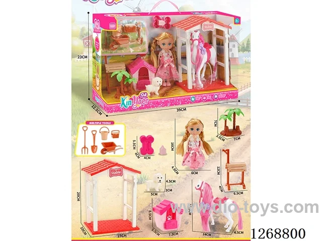 Barbie Farm Horse Stable Set