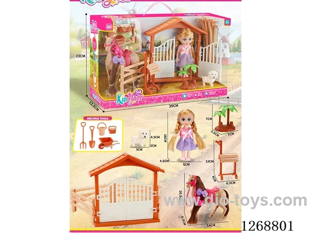 Barbie Farm Horse Outdoor Fence Set
