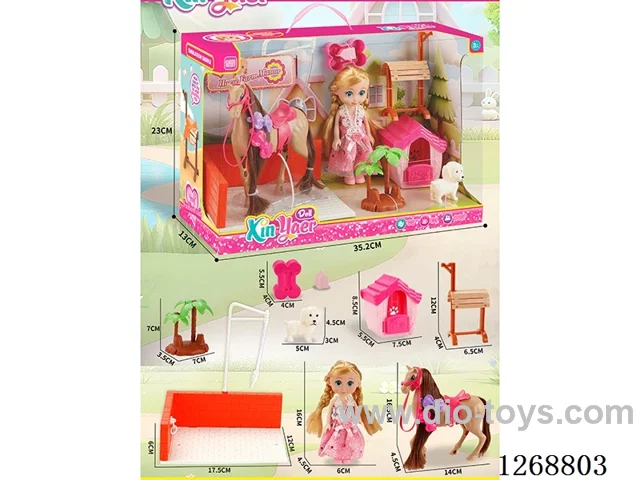 Barbie Farm Horse + Bathing Bar Set