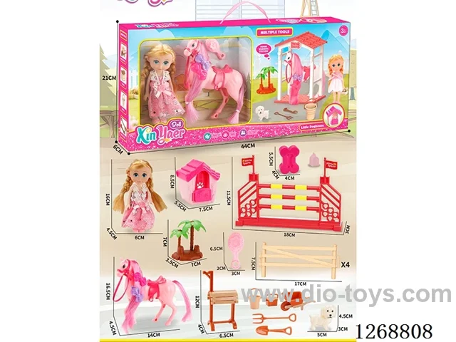 Barbie Farm Horse Jumping Set