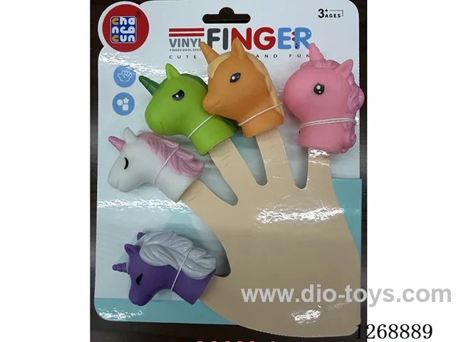 5PCS Vinyl finger puppets