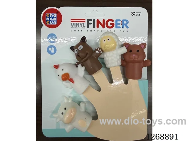 5PCS Vinyl finger puppets