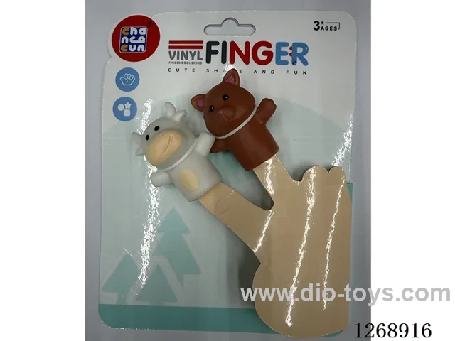 2PCS Vinyl finger puppets