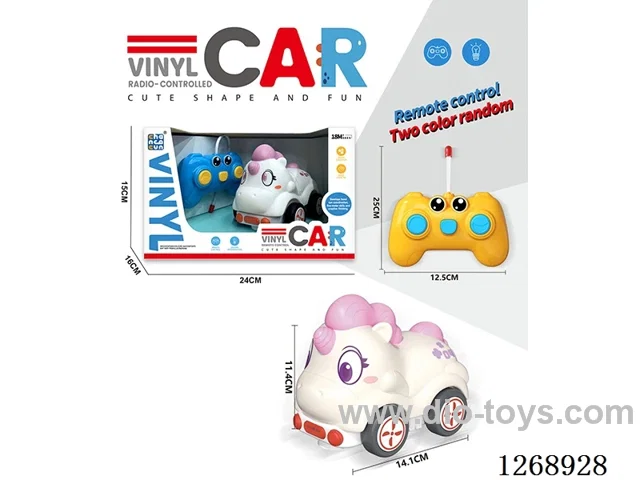 2ch RC Vinyl car with light not included battery