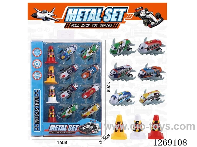 pull back alloy airplane
