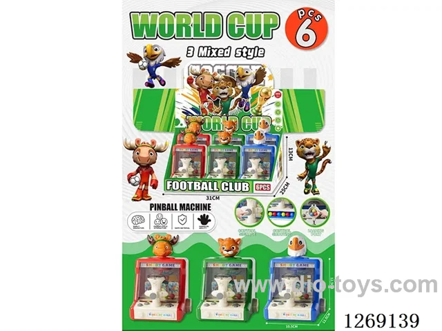 World Cup-Themed Shooting Game Machine 6PCS