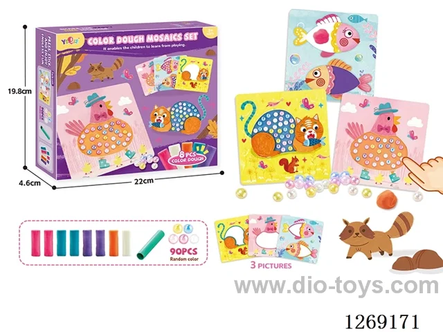 Colored clay set