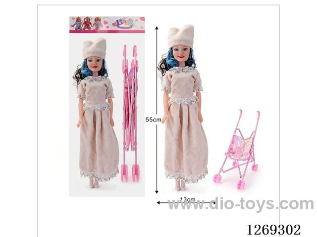 22-inch Doll with Four-Voice IC + Stroller (included battery)