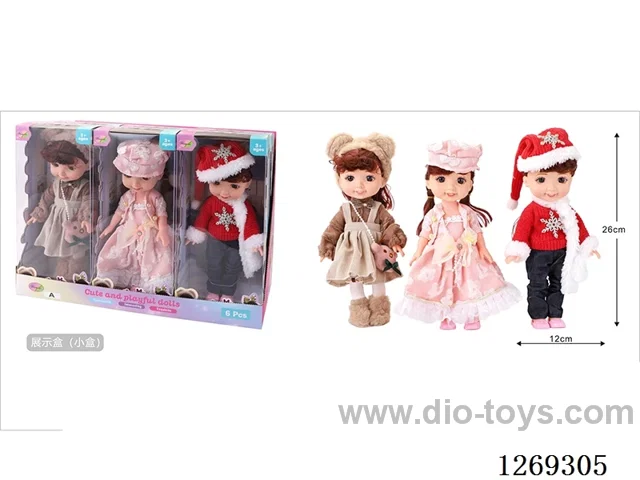 10-inch fully-vinyl Doll with Four-Voice IC (6-Pack) (included battery)