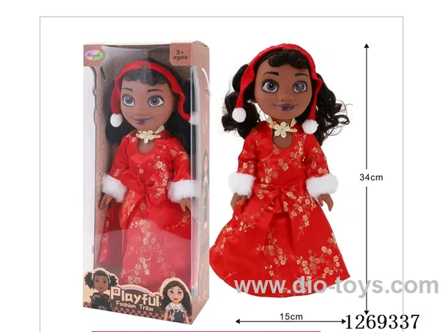 18-inch fully-vinyl black female doll with four-tone IC included battery