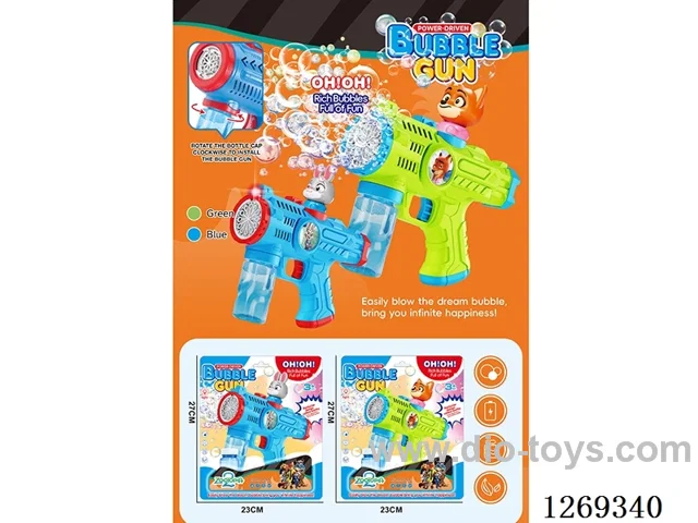 12-holes bubble gun with light