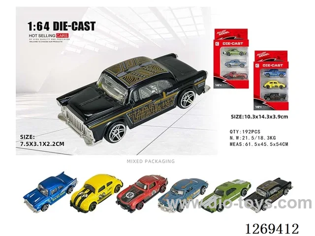 1:64 free wheel alloy car
