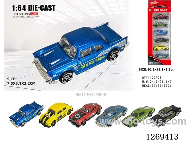 1:64 free wheel alloy car