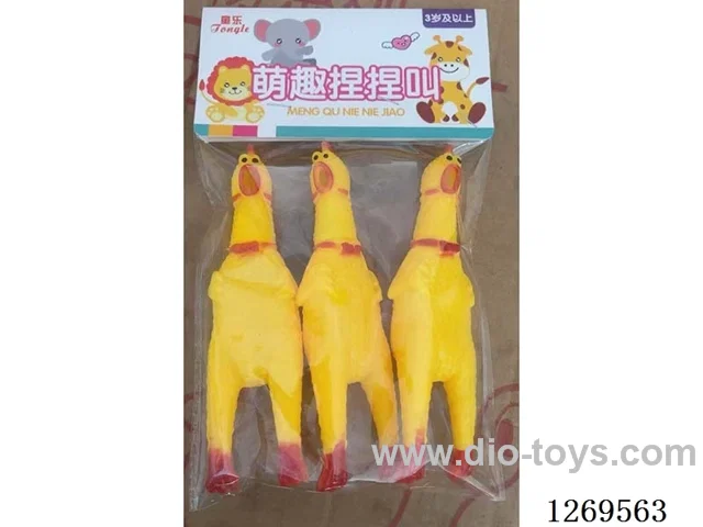 15CM Screaming Chicken (3-Pack)