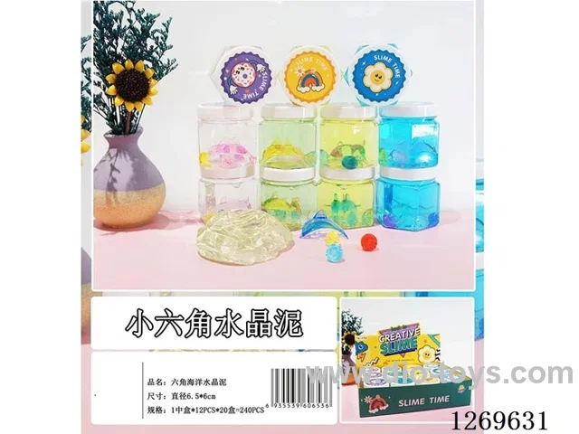 crystal mud in 12pcs display box