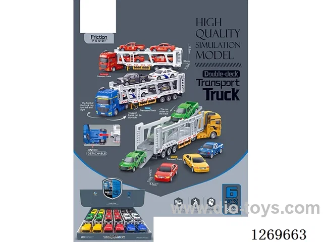 Inertia Double-Deck Vehicle Transport Truck (6PCS)