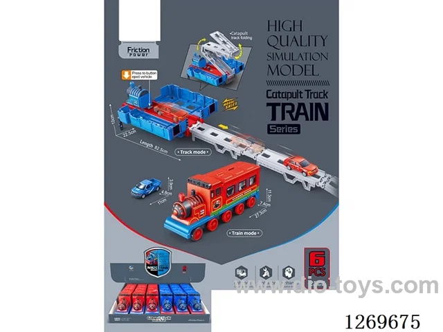 Inertia Catapult Track Train Dual-Mode Transformation (6PCS)