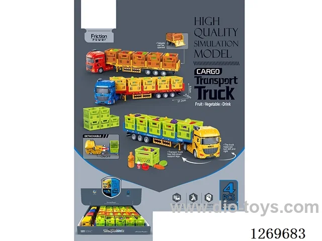 Cargo-Loading Inertia Transport Semi-Trailer (4PCS)