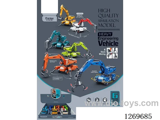 Inertia Transformation Heavy-Duty Engineering Vehicle (6PCS)