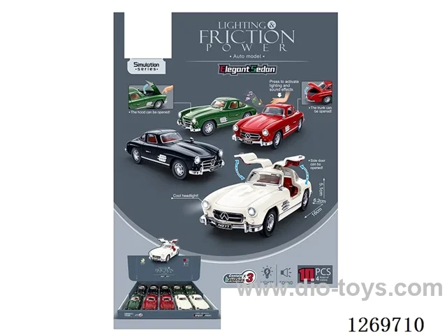 Sound & Light Inertial Sedan (10PCS) included battery