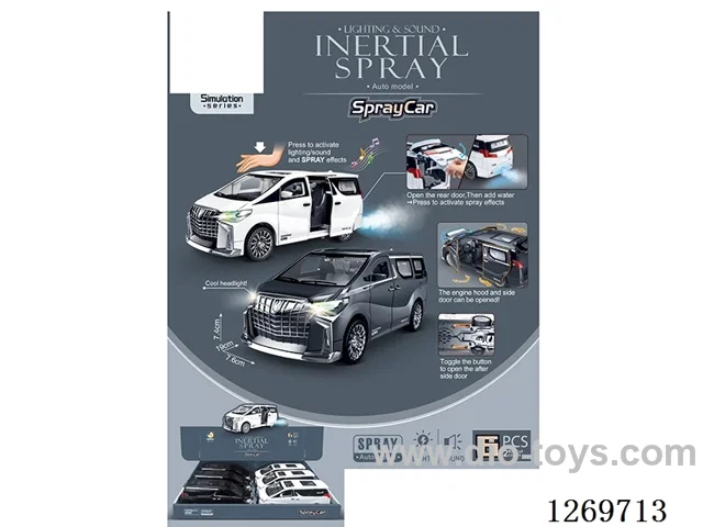 Sound & Light Inertial Spray Utility Vehicle (6PCS)