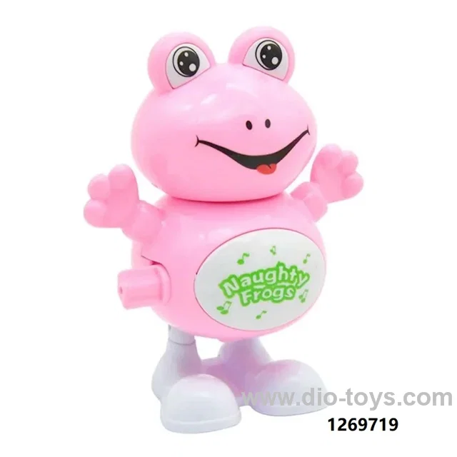 Wind up frog toy in opp bag