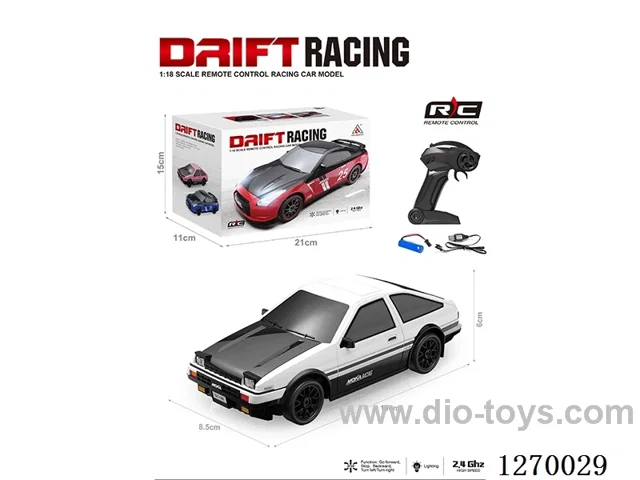 1:18 AE86 2.4G Drift Car with Lights, included battery