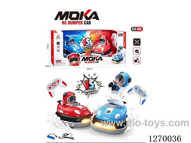 Bumper Car with Sound and Lights, included battery, 2-Color Mix