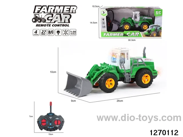 1:30 4 ch rc construction vehicle with light，not include battery