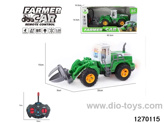 1:30 4 ch rc construction vehicle with light，not include battery