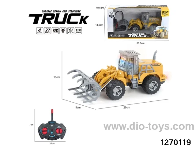 1:30 4 ch rc construction vehicle with light，not include battery