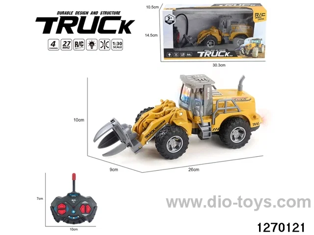 1:30 4 ch rc construction vehicle with light，not include battery