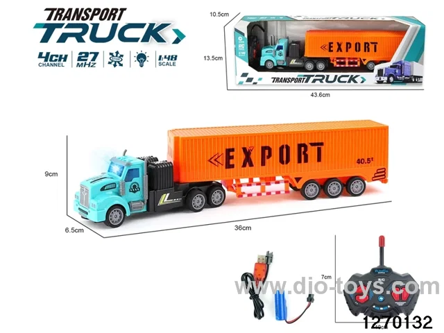 1:48 4 ch rc truck with light，include battery
