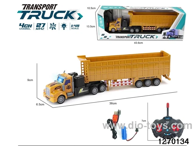 1:48 4 ch rc truck with light，include battery