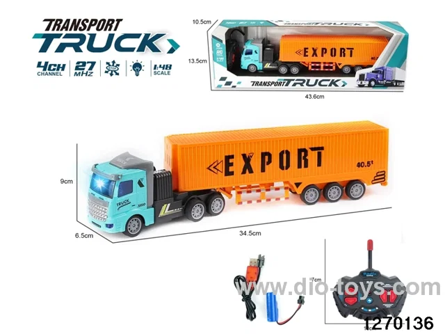1:48 4 ch rc truck with light，include battery
