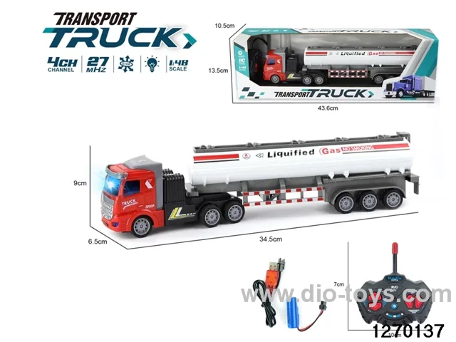 1:48 4 ch rc truck with light，include battery