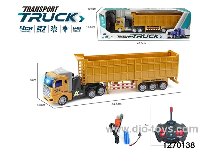1:48 4 ch rc truck with light，include battery