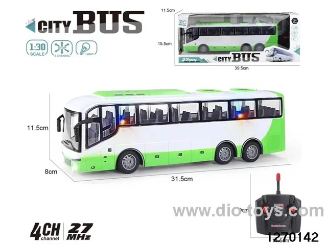 1:30 4 ch rc bus with light，not include battery