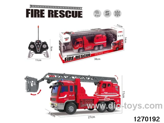 5 ch rc fire truck with light/sound，not include battery