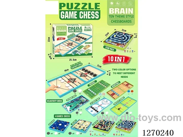 10-in-1 Puzzle Board Games