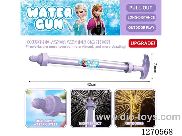 Double-layer fireworks water cannon