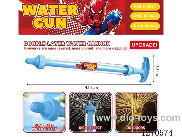 Double-layer fireworks water cannon