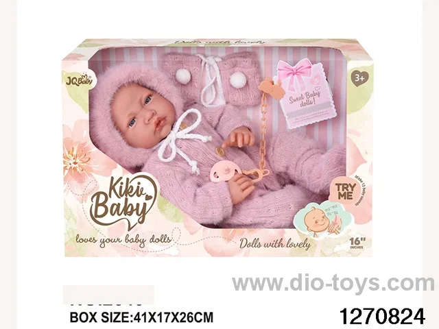16-inch cotton body doll with power function and 12 vocal track accessories