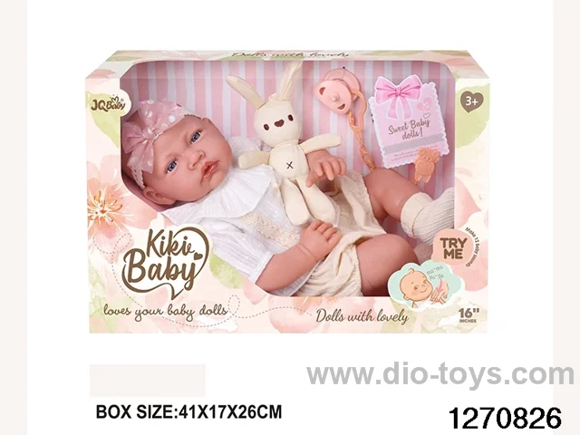 16-inch cotton body doll with power function and 12 vocal track accessories