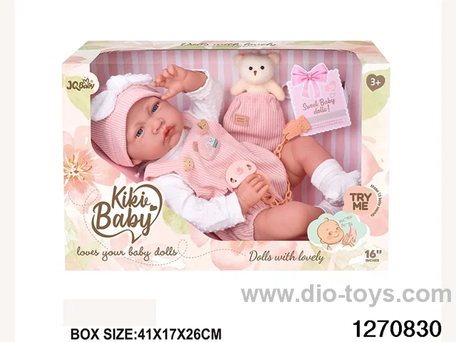16-inch cotton body doll with power function and 12 vocal track accessories